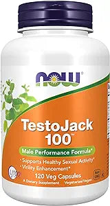 NOW Supplements, TestoJack 100  120 Veg Capsules