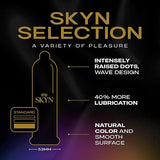 SKYN Selection Non-Latex Condoms - 12 Count - New Variety - SKYN Original, Excitation, Elite & Elite Extra Lube