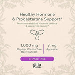 Gaia Herbs Vitex Berry - Supports Hormone Balance & Fertility for Women - Healthy Progesterone for Menstrual Health - 60 Vegan Caps (30-Day Supply)