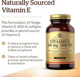 Solgar Vitamin E 268 Mg (400 IU) 100 Softgels