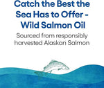 Natural Factors, Wild Alaskan Salmon Oil Provides Omega-3, EPA, DHA & Vitamin D, Supports Brain & Heart Health, 180 Count (Pack of 1)