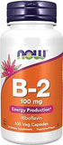 NOW Supplements, Vitamin B-2 (Riboflavin) 100 mg, Energy Production*, 100 Veg Capsules