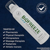 Biofreeze Professional Pain Relieving Spray, Topical Analgesic For Enhanced Relief Of Arthritis, Muscle, Joint Pain, Nsaid Free Pain Reliever Cream, 4 Oz. 360° Spray, Colorl