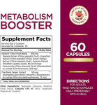 Nature's Bounty Optimal Solutions Metabolism Booster Supplement, Boosts Fat Metabolism, Promotes Abdominal Fat Loss, with Citrus Extracts and Black Ginger, 60 Capsules