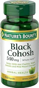 Nature's Bounty, Black Cohosh, 540 mg, 100 Capsules