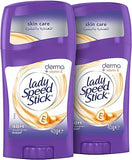 Lady Speed Stick Derma Sticks, Antiperspirant Deodorant, Natural Skin Restoration, Vitamin E, 2 x 45 gm