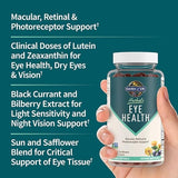 Garden of Life Herbals Eye Health Supplement with Sunflower & Safflower Oil, Lutein, Zeaxanthin & Black Currant for Dry Eyes & Healthy Vision Support – Non-GMO, Gluten-Free, Berry Flavor, 30 Servings