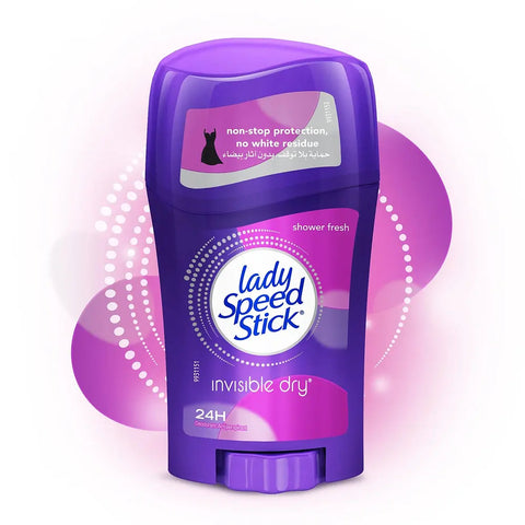 LADY SPEED STICK Shower Fresh Invisible Dry Deodorant Stick - For Women  (40g)