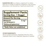 Solgar Melatonin, 3 mg, 120 Nuggets