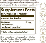 Solgar Melatonin 5 mg, 120 Nuggets - Helps Promote Relaxation & Sleep - Clinically-Studied Melatonin - Supports Natural Sleep Cycle - Vegan, Gluten Free, Dairy Free, Kosher - 120 Servings