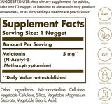 Solgar Melatonin 5 mg, 120 Nuggets - Helps Promote Relaxation & Sleep - Clinically-Studied Melatonin - Supports Natural Sleep Cycle - Vegan, Gluten Free, Dairy Free, Kosher - 120 Servings