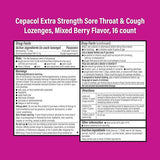 Cepacol Sore Throat And Cough Lozenges, Mixed Berry, 16 Lozenges