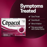 Cepacol Sore Throat And Cough Lozenges, Mixed Berry, 16 Lozenges