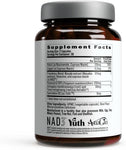 NAD Regen, NAD+ Supplement for Anti-Aging, Natural Energy, Cell Regeneration & Brain, Boosts Nicotinamide Riboside, Vegan Friendly NAD Supplement with Resveratrol (60 Capsules)