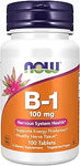 NOW Foods Supplements, Vitamin B-1 100 mg, 100 Tablets