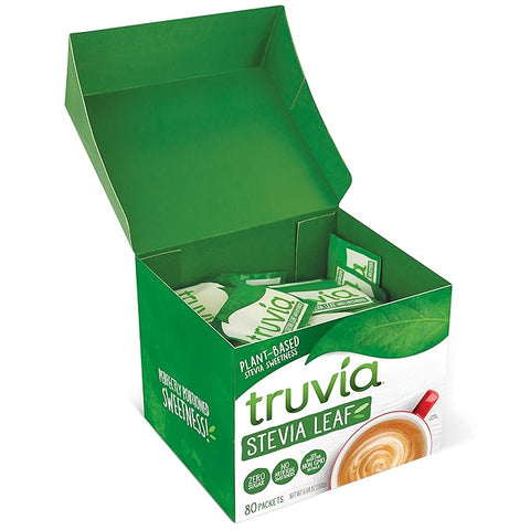 Truvia Natural Stevia Sweetener 80Packets, (Net Wt. 5.64 oz)