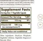 Solagr Vitamin K2 MK-7 100 Mcg 50 Vegetable Capsules