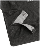 FridaBaby Women's Labor and Delivery Gown by Frida Mom| Easy-Snap, Tagless, Skin-to-Skin Access for Nursing and Full Coverage in The Back (Charcoal)