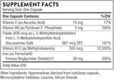 Thorne Ferrasorb - 36 mg Iron with Essential Nutrients - Complete Blood Support Formula - Elemental Iron, Folate, B and C Vitamins for Optimal Absorption - Gluten-Free - 60 Capsules