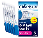 Clearblue Pregnancy Tests, Early Detection Pregnancy Test, Results 6 Days Early, Pack of 2/3/5