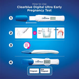 Clearblue Digital Ultra Early Pregnancy Test Kit - 99% Accurate Results