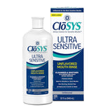 CloSYS Ultra Sensitive Mouthwash, Unflavored Alcohol Free, Dye Free, pH Balanced, Helps Soothe Entire Mouth - 32 Oz