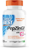 Doctor's Best PepZin GI, Zinc-L-Carnosine Complex, Non-GMO, Vegan, Gluten Free, Soy Free, Digestive Support, 120 Veggie Caps