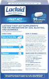 Lactaid Fast Act Lactose Intolerance Relief Caplets with Lactase Enzyme, 96 Count