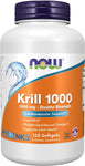 NOW Supplements, Neptune Krill, Double Strength 1000 mg, Phospholipid-Bound Omega-3, 120 Softgels