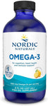 Nordic Naturals Omega-3, Lemon Flavor - 8 oz - 1560 mg Omega-3 - Fish Oil - EPA & DHA - Immune Support, Brain & Heart Health, Optimal Wellness - Non-GMO - 48 Servings