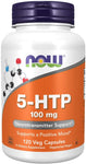 NOW Supplements 5-HTP (5-Hidroxitriptofano) 100 mg, Neurotransmitter, 120 Vegan Caps