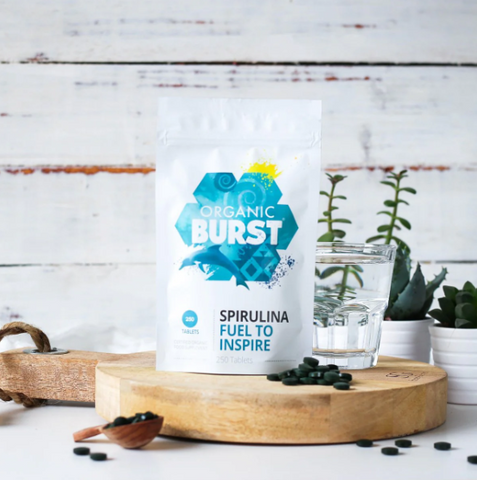 Organic Burst Spirulina 250 Tablets