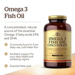 Solgar Omega 3 Fish Oil Concentrate 240 Softgels