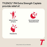 Tylenol PM Extra Strength Nighttime Pain Reliever & Sleep Aid Caplets, 500 mg Acetaminophen & 25 mg Diphenhydramine HCl, Relief for Nighttime Aches & Pains, Non-Habit Forming, 100 ct