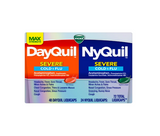 Vicks Imported DayQuil & NyQuil Severe Cold Flu Multi-Symptom Relief LiquiCaps Combo Pack