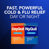 Vicks DayQuil & NyQuil, Cold & Flu Medicine, Powerful Multi-Symptom Daytime & Nighttime Relief for Headache, Fever, Sore Throat, Minor Aches & Pains, & Cough, 72ct