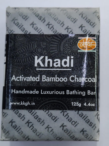 kailash khadi soap (pack of 4) (Activated Bamboo Charcol)