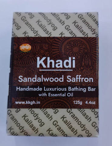 kailash khadi soap (pack of 4)  ( Sandalwood Saffron  )