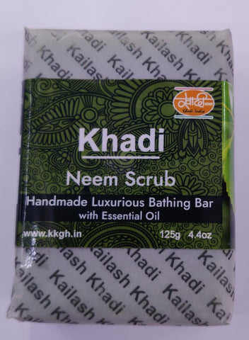 kailash khadi soap (pack of 4)  (Neem Scrub )