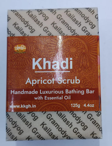 kailash khadi soap (pack of 4)  ( Apricot Scrub)