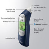 Braun ThermoScan 7+ Connect Ear Thermometer, Family Care App Compatible, Age Precision Technology, Color-Coded Digital Display, Baby and Infant Friendly, No. 1 Brand Recommended by Pediatricians