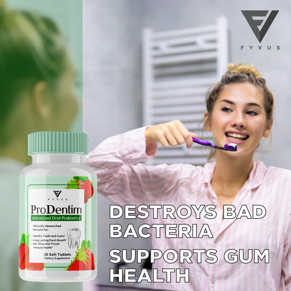 Prodent Tablets Prodentim Chewable Tablets for Gums and Teeth Oral Probiotics Mouth Ba ...