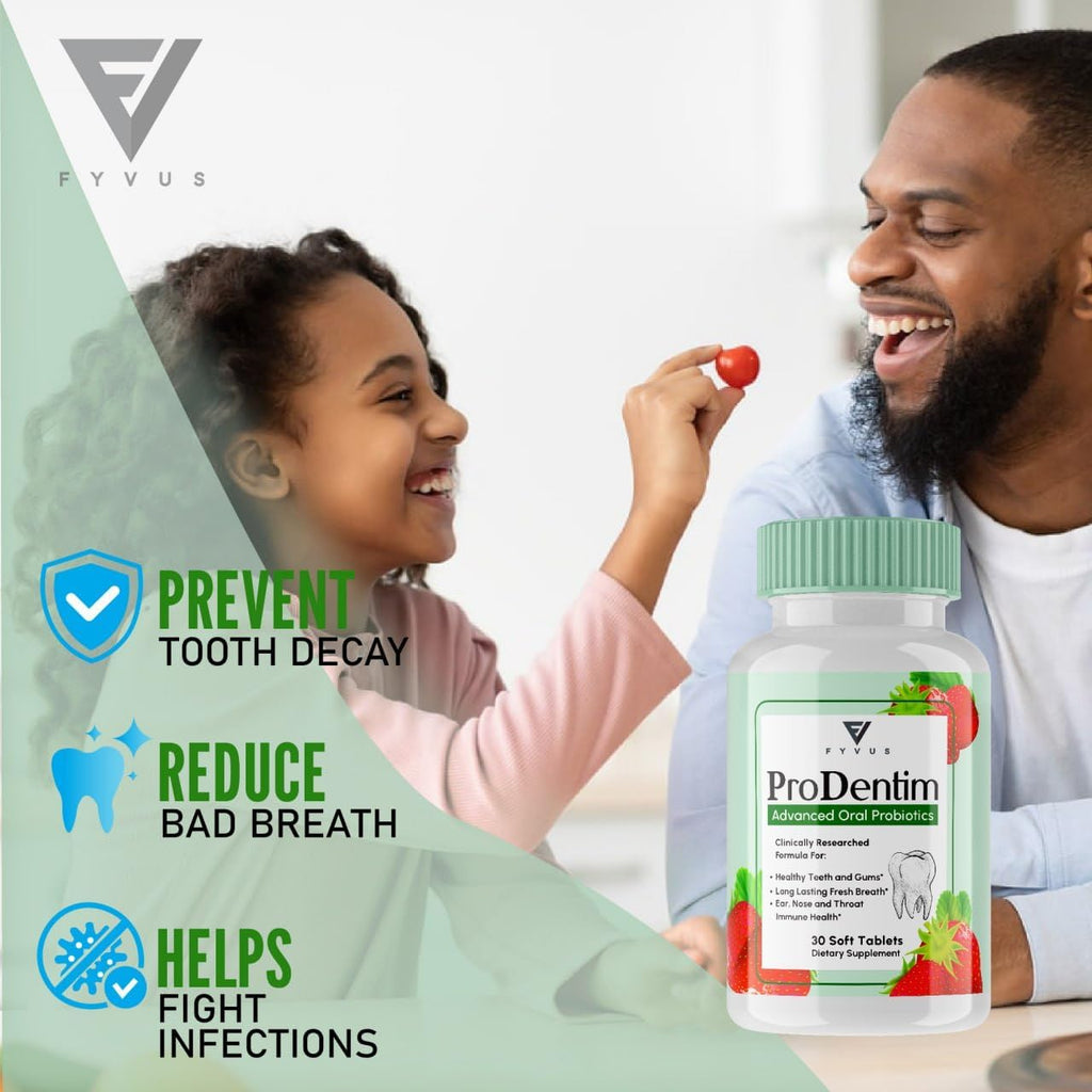 Prodent Tablets Prodentim Chewable Tablets for Gums and Teeth Oral Probiotics Mouth Ba ...