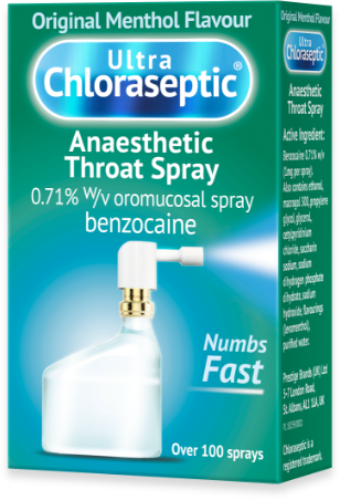 Ultra Chloraseptic Anaesthetic Throat Spray for Numbing Throat, Mouth Spray 15ml