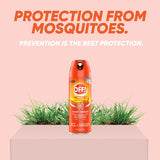 Off! Active Insect Mosquito Repellent Aerosol Spray, Fresh Scent - 15% DEET, 6 oz (170g)