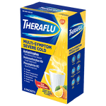 Theraflu Multi-Symptom Severe Cold Hot Liquid Powder, 6 Packets