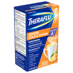 Theraflu Severe Cold & Cough Nighttime Hot Liquid Powder, 6 Packets