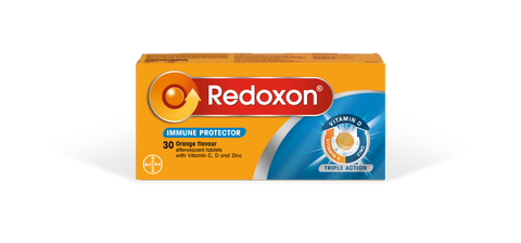Redoxon Triple Action Vit. C,D & Zinc Orange Flavour 30 Effervescent Tabs