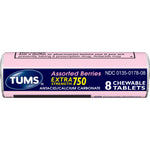 Tums Extra Strength Antacid Assorted Berries  8 Chewable Tabs