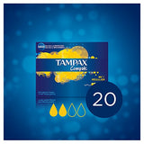 Tampax Compak Regular Absorbency Applicator Tampons 20's